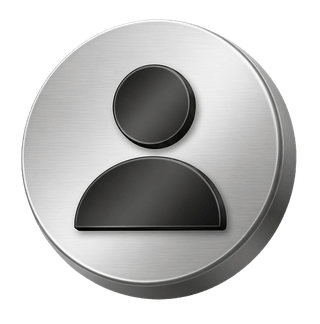 Silbernes Benutzer-Avatar-Icon in 3D als Schmuckelement auf der FAQ-Seite